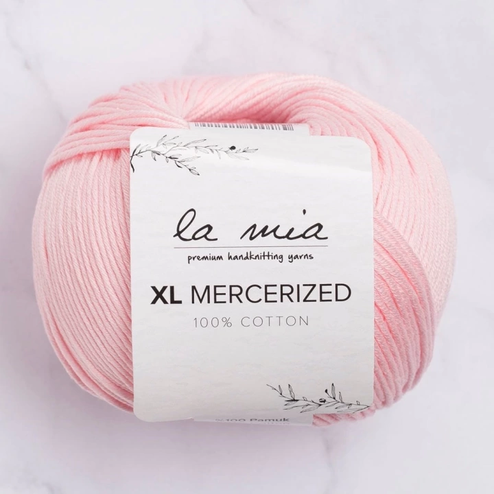 BFS  XL Mercerized Pembe El Örgü İpi - 4 - 33760