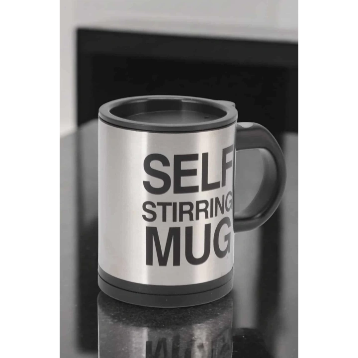 BFS Yazılı Mug Kupa Karıştırıcı Özelliği Ve Paslanmaz Çelik