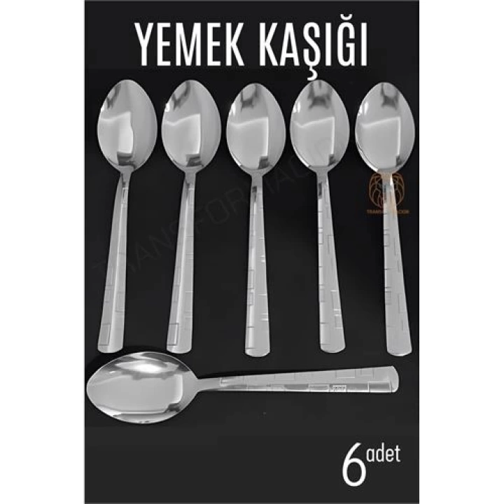 BFS Yemek Kaşığı Seti Veneta 6 lı Paslanmaz