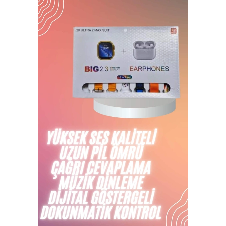 BFS Yeni Nesil 7 Kordonlu Arama Bildirim Özellikli Kulaklık Hediyeli Akıllı Saat