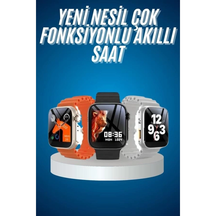 BFS Yeni Nesil Akıllı Saat Müzik Dinleme Bildirim Görme Sesli Asistan Desteği