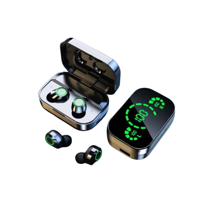 BFS Yeni Nesil Bluetooth Kulaklık Çağrı Cevaplayabilen Dijital Göstergeli Powerbankli