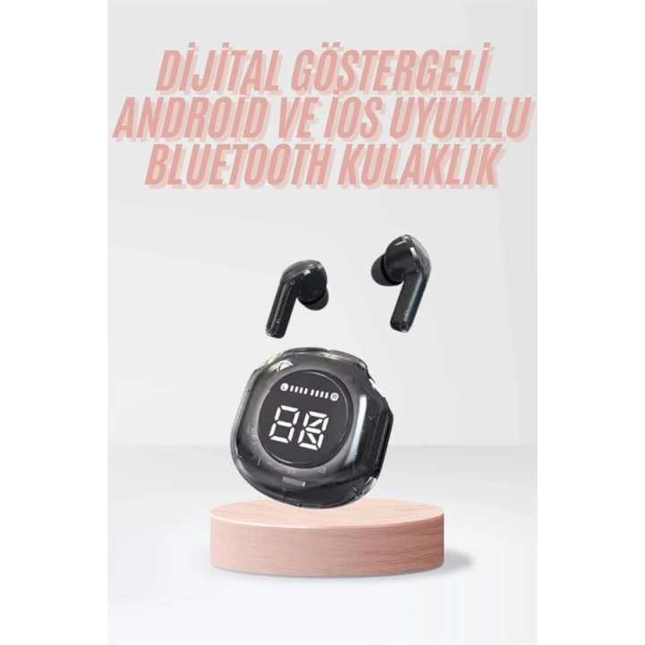 BFS Yeni Nesil Bluetooth Kulaklık Dijital Göstergeli Gaming Dokunmatik 5.3 Kablosuz