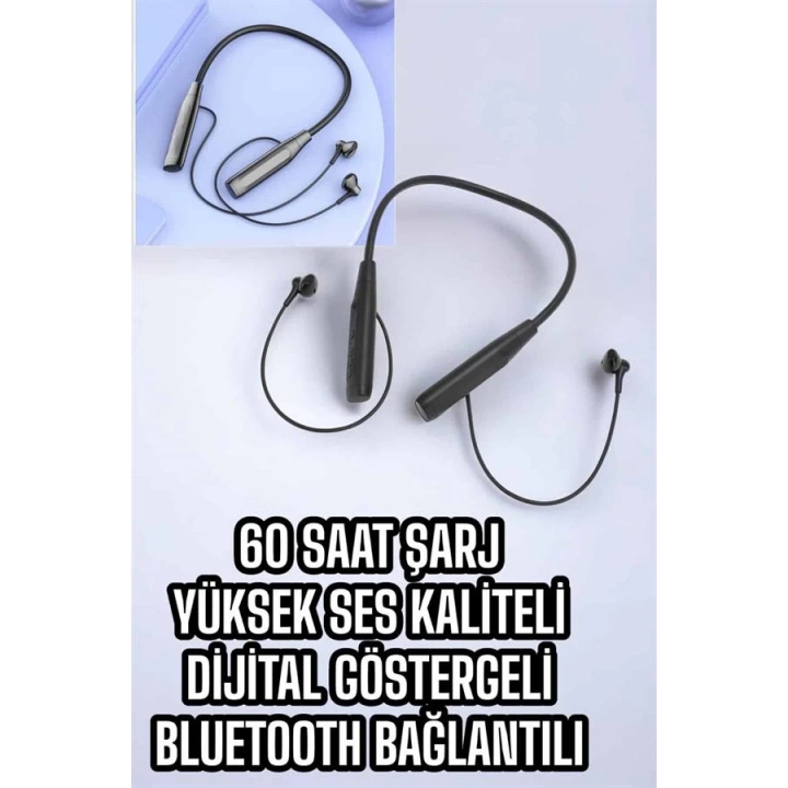 BFS Yeni Nesil Bluetooth Kulaklık Kablolu Kulak İçi Dijital Göstergeli