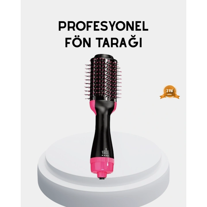 BFS Yeni Nesil Fön Tarağı – 220°C Isı, Negatif İyon, 360° Dönebilen Kablo