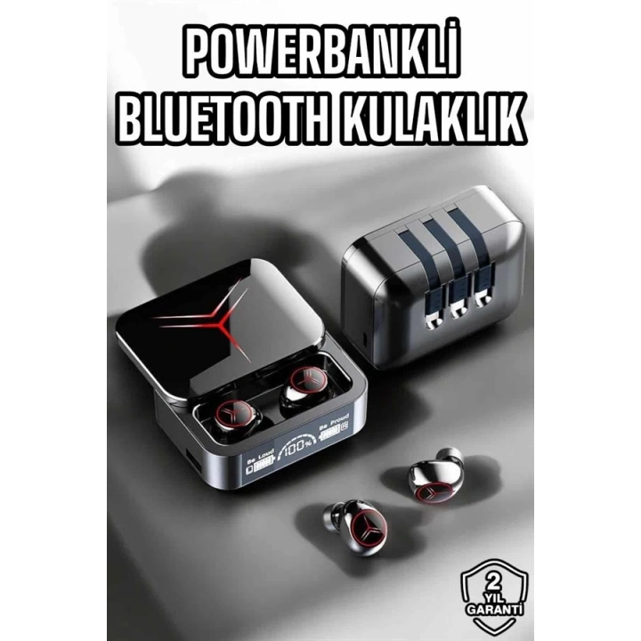 BFS Yeni Nesil Powerbankli Bluetooth Bağlantılı Kablosuz Kulaklık