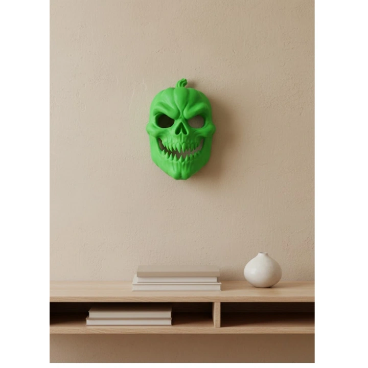 BFS Yeşil Dekoratif Korku Maskesi Duvar Süsü