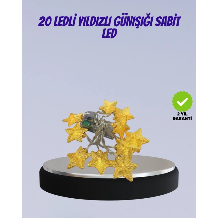 BFS Yıldız Figürlü Led Şerit Işık 5m İç Mekan Dekor Aydınlatma