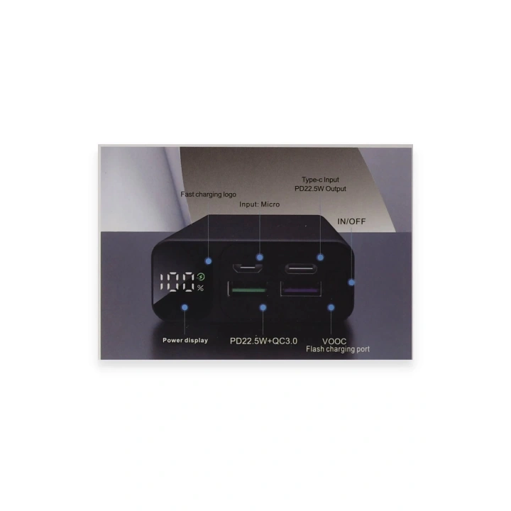 BFS Yosonda A51 20.000 mAh Powerbank - Mavi