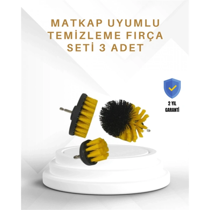 BFS Yüksek Devirde Etkili Temizlik Sağlayan Matkap Ucu Fırça Seti