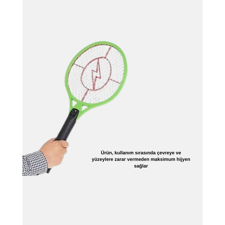 BFS Yüksek Gerilimli Elektronik Sinek Raket – Sessiz, Kimyasız ve Güvenli Kullanım