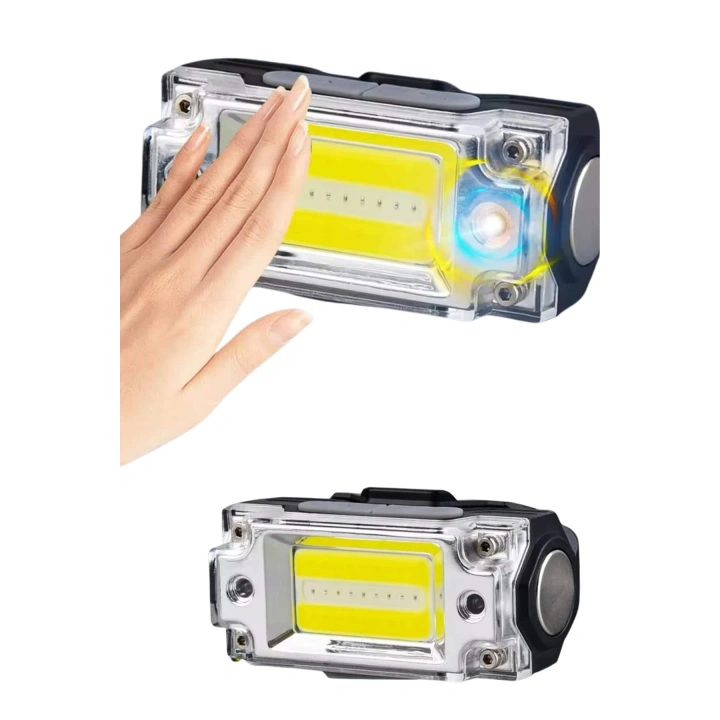 BFS Yüksek Işıklı Şarjlı ve Sensörlü LED Kafa Lambası Kamp Lambası