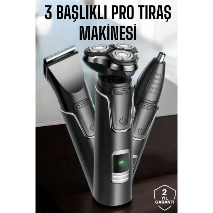 BFS Yüksek Performanslı 3 Başlıklı Profesyonel Tıraş Makinesi
