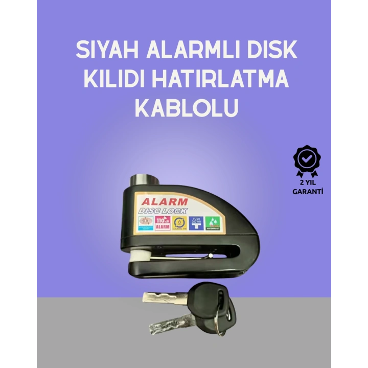 BFS Yüksek Sesli 110dB Çelik Disk Kilidi Su Geçirmez