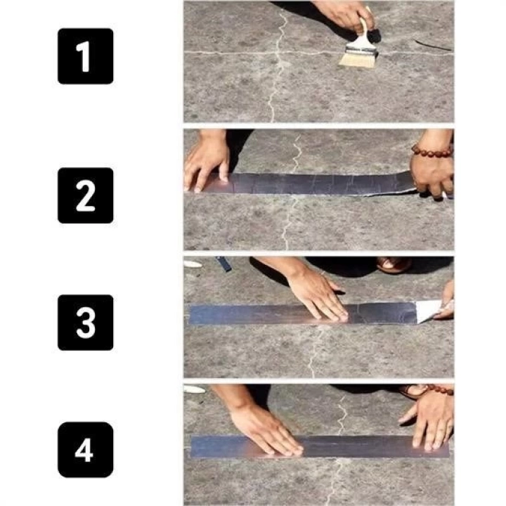 BFS  Yüksek Sıcaklık Dayanan Su Geçirmez Çatı Boru Duvar Çatlak Onarıcı Yapışkan Bant Folyo 5 cm