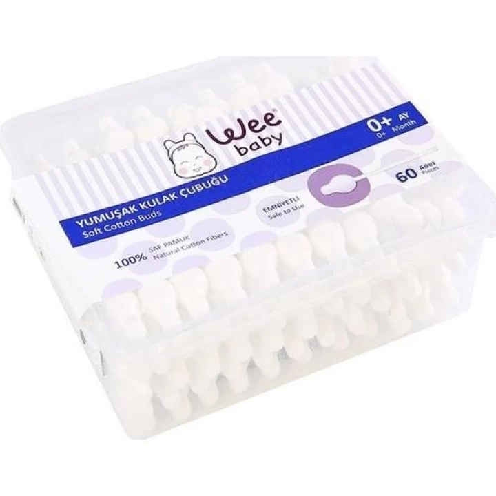 BFS    Yumuşak Kulak Temizleme Çubuğu Emniyetli (60Adet) 894