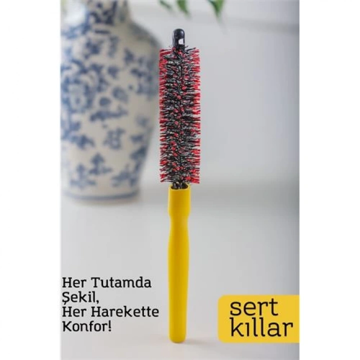 BFS  Yuvarlak Saç Fırçası – 24 cm x 2.3 cm | 2.1 mm Derinlik | Spiral Kıllı, Hacim ve Şekil İçin