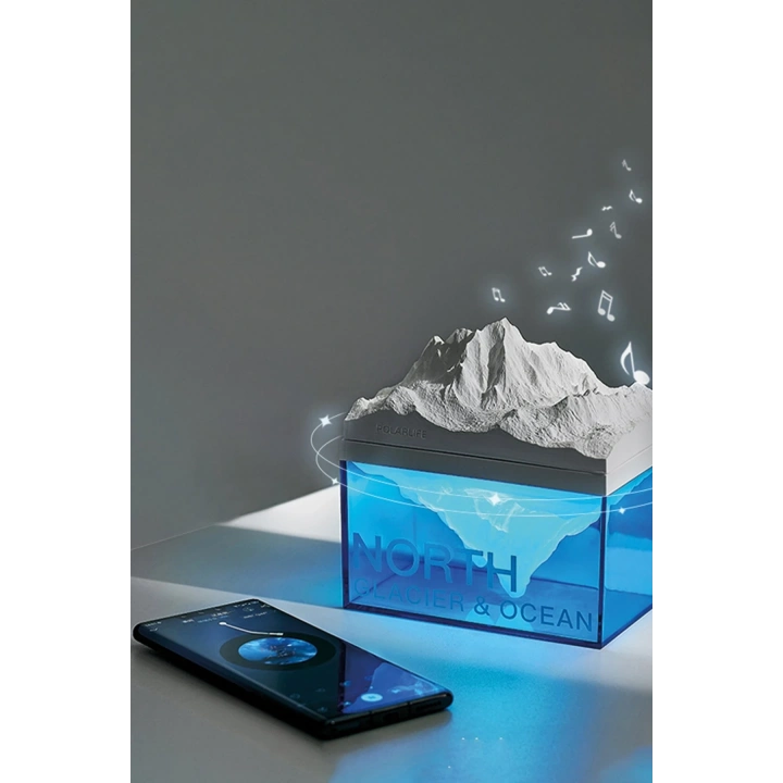 BFS  Z4 Kuzey Okyanus Temalı Gece Lambası Özellikli BT Kablosuz Hoparlör - Mavi