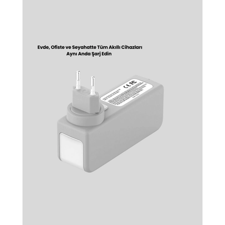 BFS Zaman Kontrollü Şarj Cihazı 30W Hızlı Şarj ve Çoklu USB Çıkışı