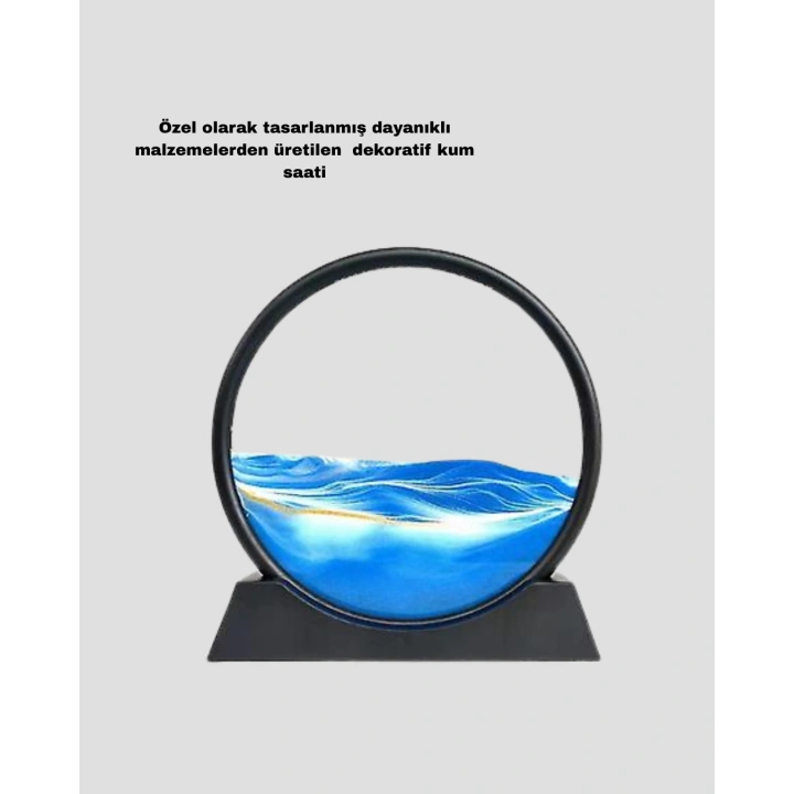 BFS Zarif Cam Kum Saati – Ofis, Ev ve Raf Dekoru için Estetik Tasarım