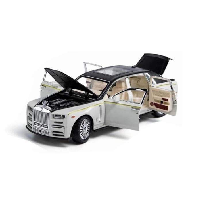 BFS  ZHD-B2407- Vardem  Çek Bırak Işıklı ve Sesli Model RR Metal Araba 1:24