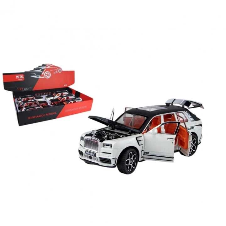 BFS  ZHD-B2408 -Vardem Çek Bırak Işıklı ve Sesli Kapıları Açılan MRS Polis Araba 1:24