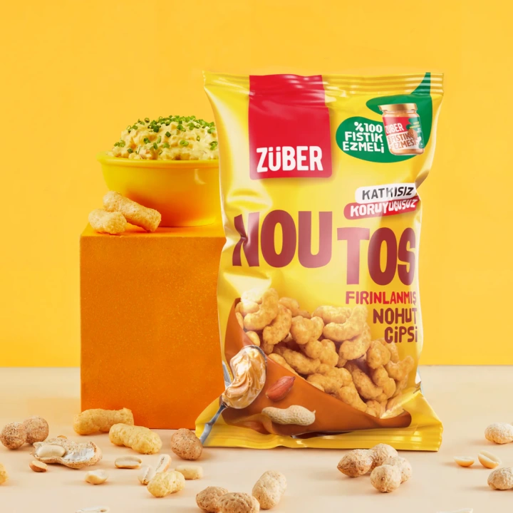 BFS   Züber Noutos Fırın Nohut Cipsi 55 Gr Fıstık