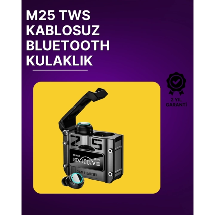 Bluetooth 5.3 Kablosuz Kulaklık | Powerbank Şarj Kutulu | Ultra HD Ses Kalitesi