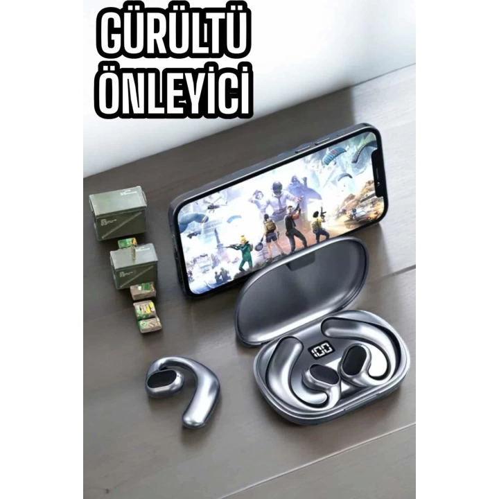 Bluetooth Kulaklık Küpe Görünümlü Yüksek Ses Kaliteli Gamer Kulaklık