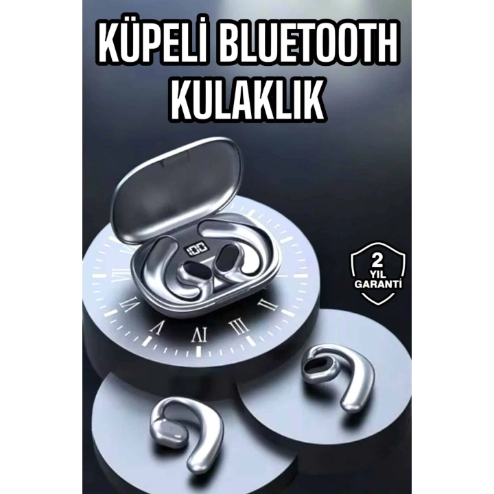 Bluetooth Kulaklık Oyuncu Kulaklığı Küpe Görünümlü Dijital Göstergeli