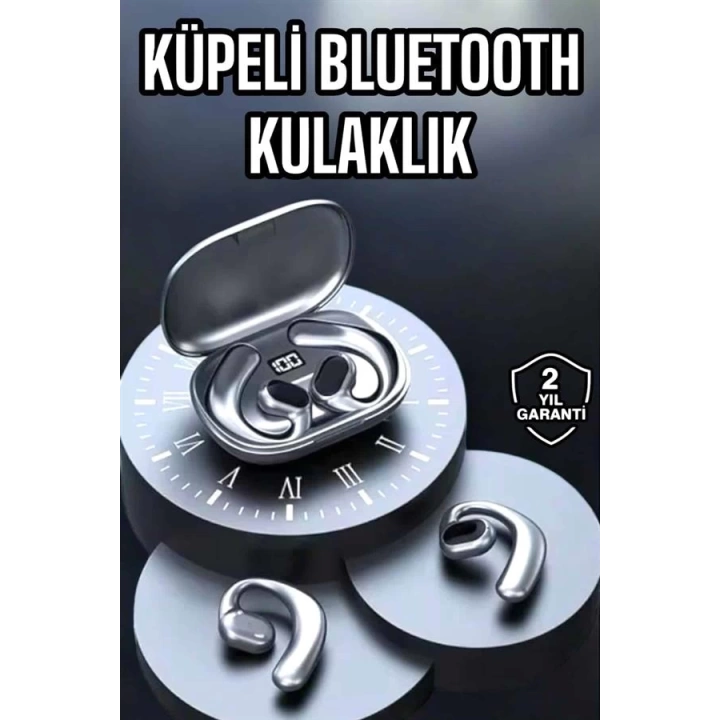 Bluetooth Kulaklık Oyuncu Kulaklığı Küpe Görünümlü Dijital Göstergeli