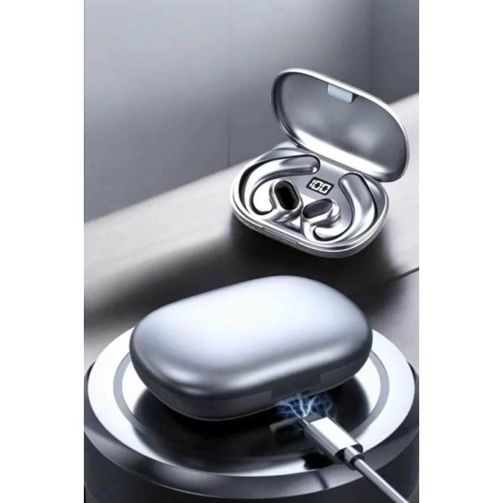 Bluetooth Kulaklık Oyuncu Kulaklığı Küpe Görünümlü Dijital Göstergeli