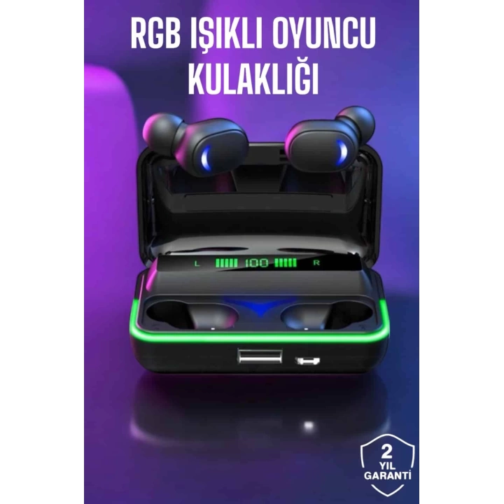 Bluetooth Kulaklık Powerbankli Yüksek Ses Kaliteli Şarj Göstergeli