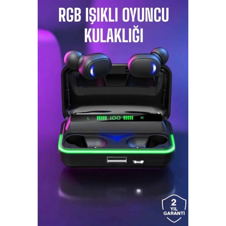 Bluetooth Kulaklık Powerbankli Yüksek Ses Kaliteli Şarj Göstergeli
