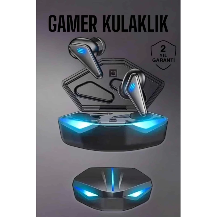 Bluetooth Oyuncu Kulaklığı Led Işıklı Kablosuz ANC Özelliği