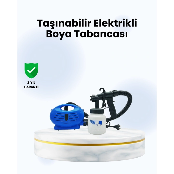 Boya Tabancası – Yatay, Dikey ve Köşe Püskürtme Seçenekli
