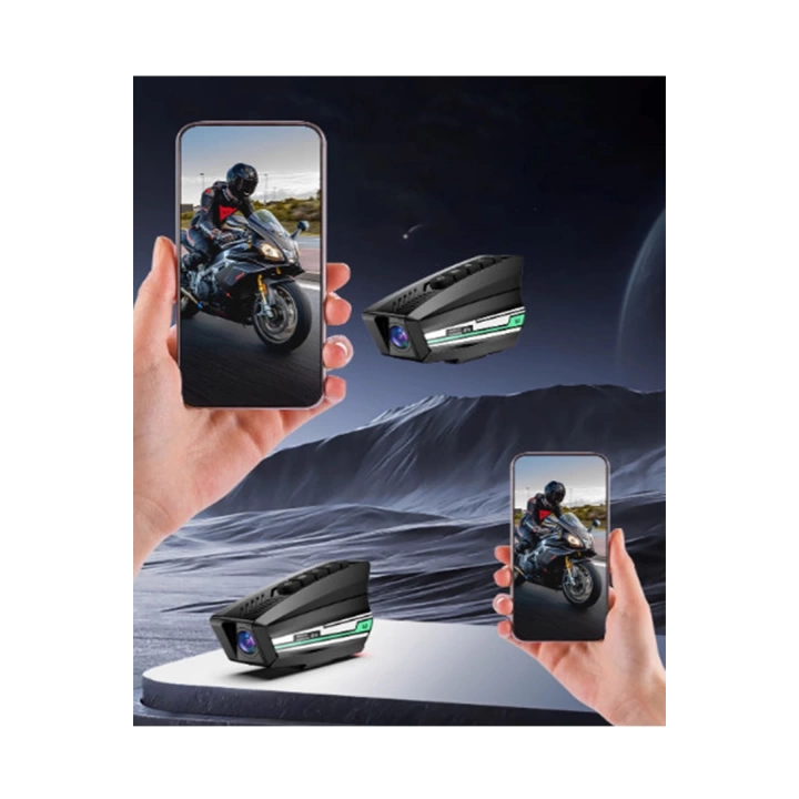 Bt16 Motosiklet Kask Bluetooth Kulaklık 2000 Mah Batarya 1080p Hd Kamera Intercom Kulaklık Su Geçirmez