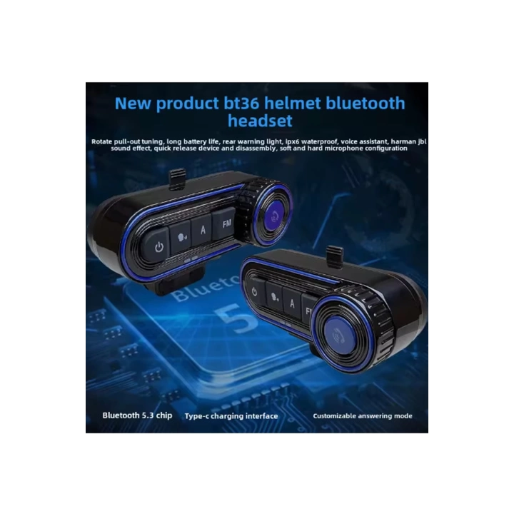 Bt36 Kask Kulaklık Bluetooth Motosiklet Kulaklık Intercom 5.3