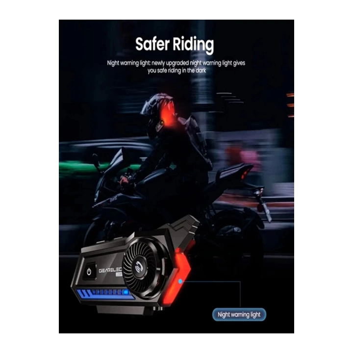 Bt57 Motosiklet Kask Kulaklık Intercom Işıklı Motorsiklet Interkom