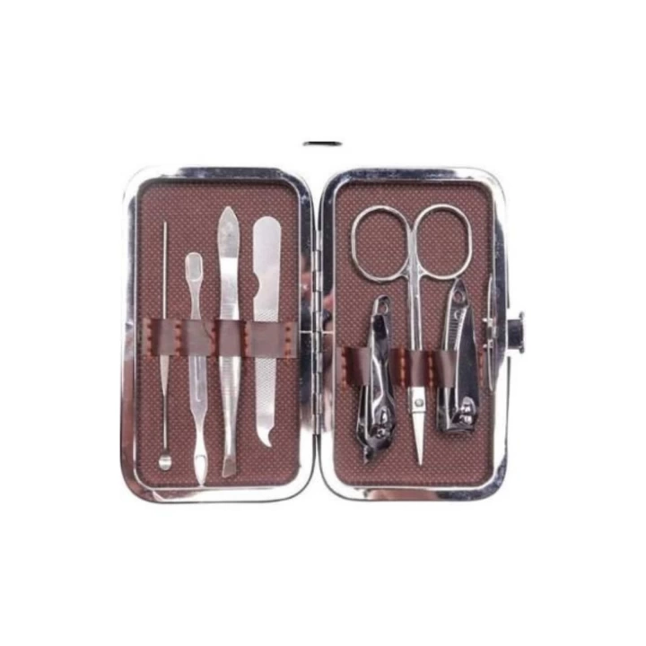 Çantalı 7 Parça Manikür Pedikür Seti Tırnak Makası Cımbız Törpü