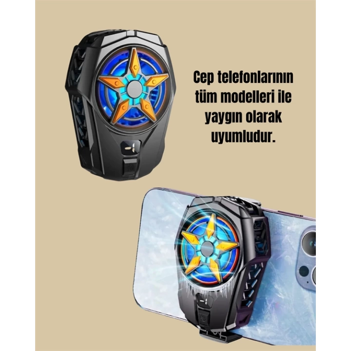 Cep Telefonu Radyatörü – Type-C, 2 Vitesli, Sessiz Soğutma Fanı