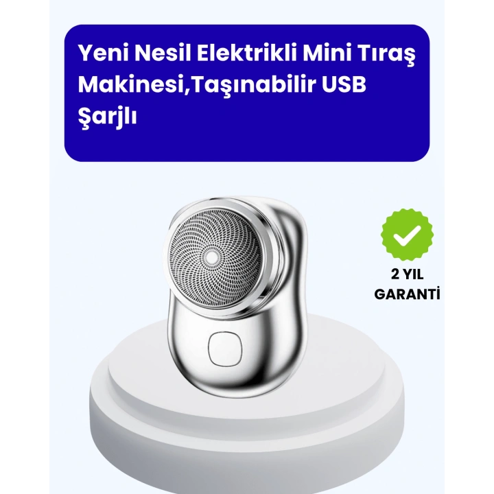 Cep Tipi Elektrikli Tıraş Makinesi – Güçlü, Sessiz, Su Geçirmez ve Ultra Taşınabilir