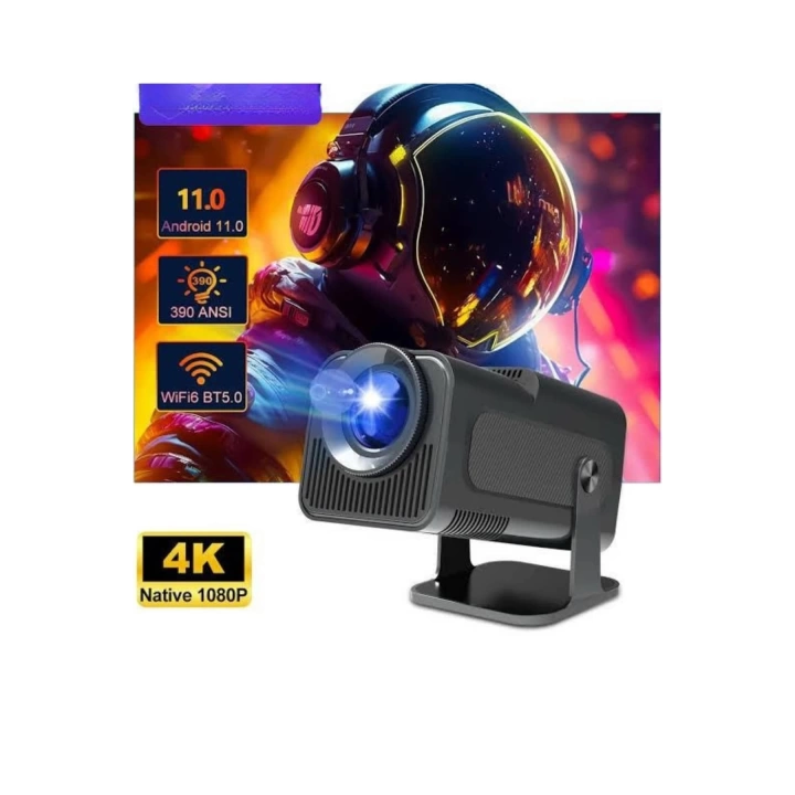 Çift Kollu Projeksiyon Taşınabilir Game Projektör Full Hd 1080P 4k Projeksiyon Gamepad