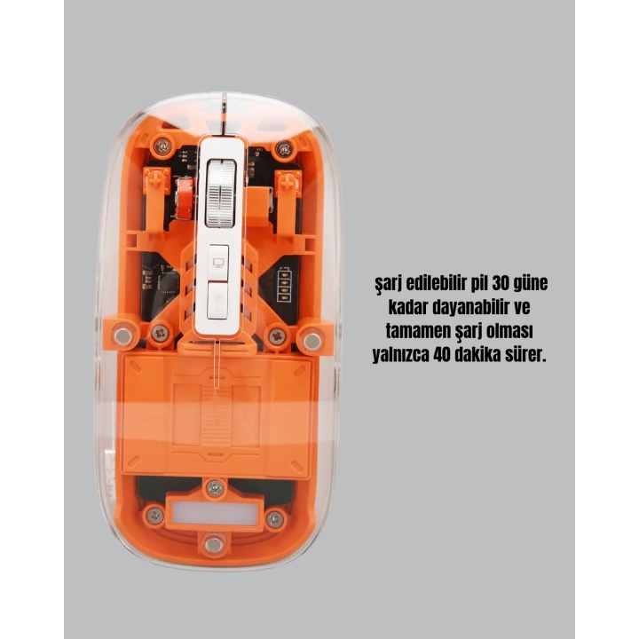 Çift Modlu Fare – USB Alıcılı ve Bluetooth Bağlantılı