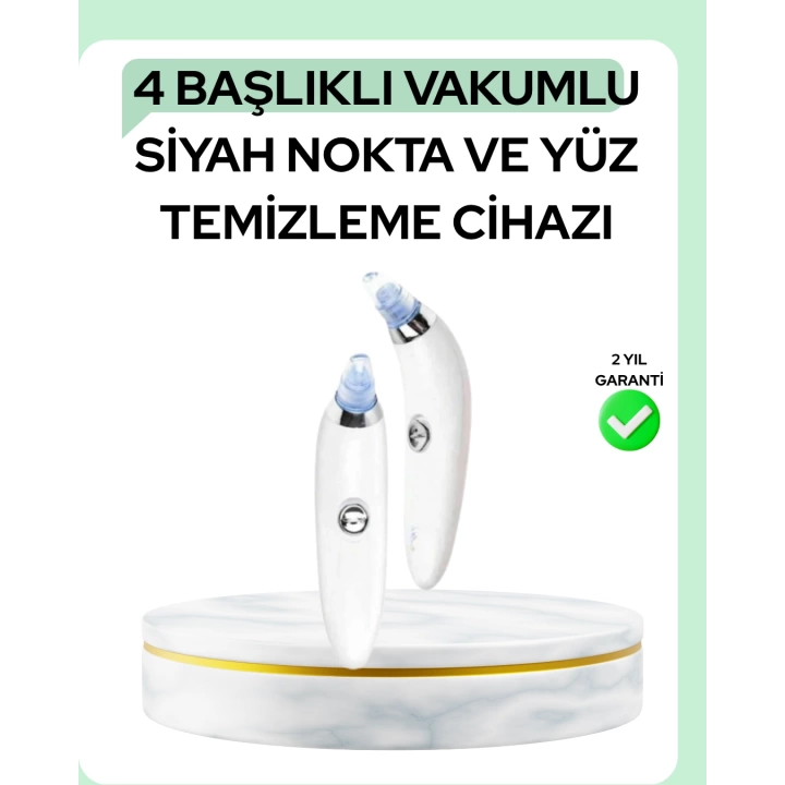 Cilt Dostu Vakumlu Siyah Nokta Temizleyici – Siyah Nokta, Yağ ve Makyaj Kalıntılarına Karşı Etkili Temizlik Cihazı