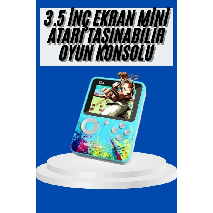 Çocuklara Özel 4K HD Retro Oyun Konsol El Atari Taşınabilir 500 Oyunlu