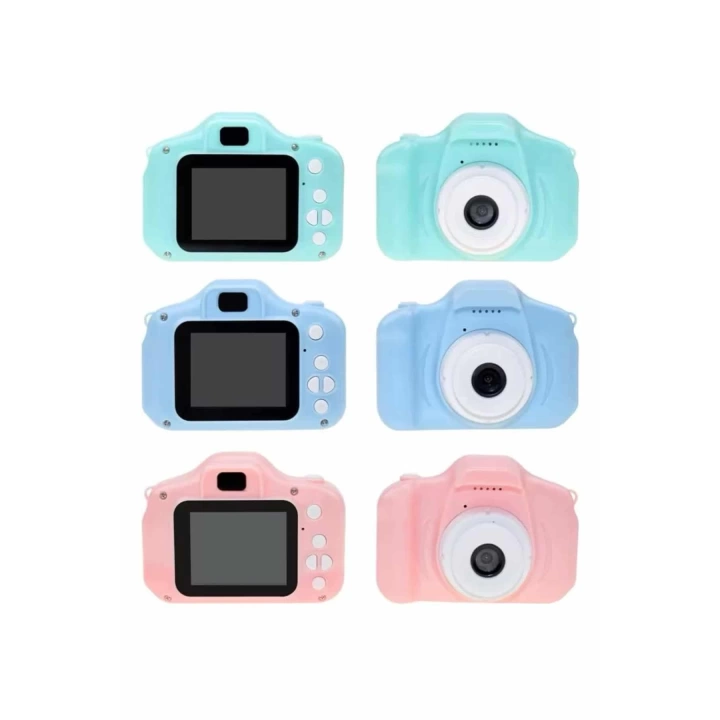 Çocuklara Özel Fotoğraf Ve Video Çeken Mini Çok Renkli Fotoğraf Makinesi