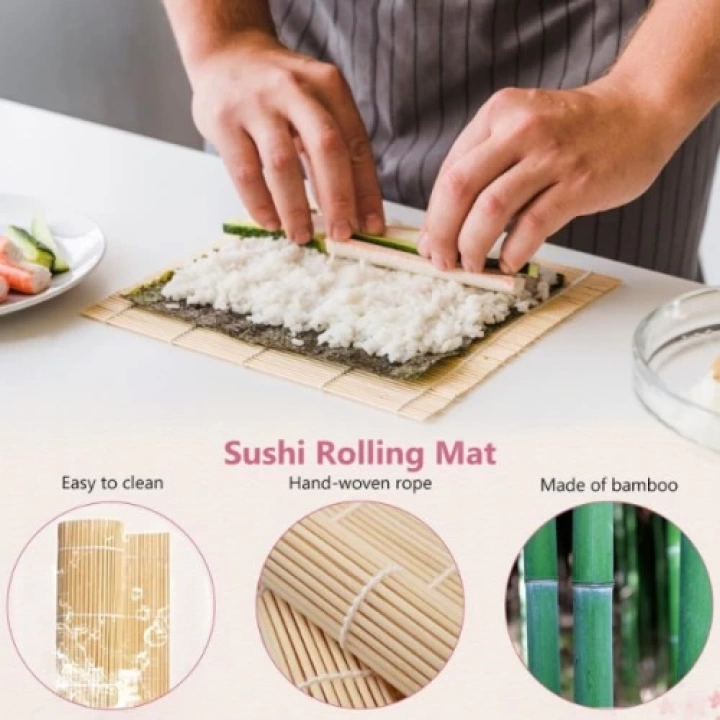 Çok Amaçlı Bambu Sushi Matı 3lü Paket