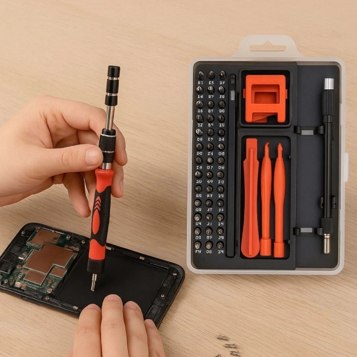 Çok Fonksiyonlu Manyetik Uçlu 52si 1 Arada 42 Uçlu Saatçi Tornavida Seti