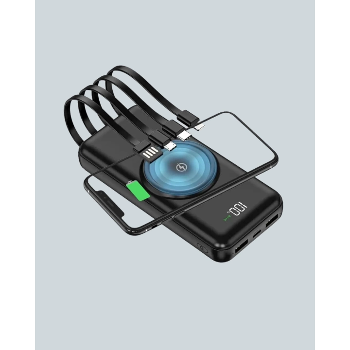 Çoklu Cihaz Uyumu ile Kablolu ve Kablosuz Şarj – Pratik Powerbank